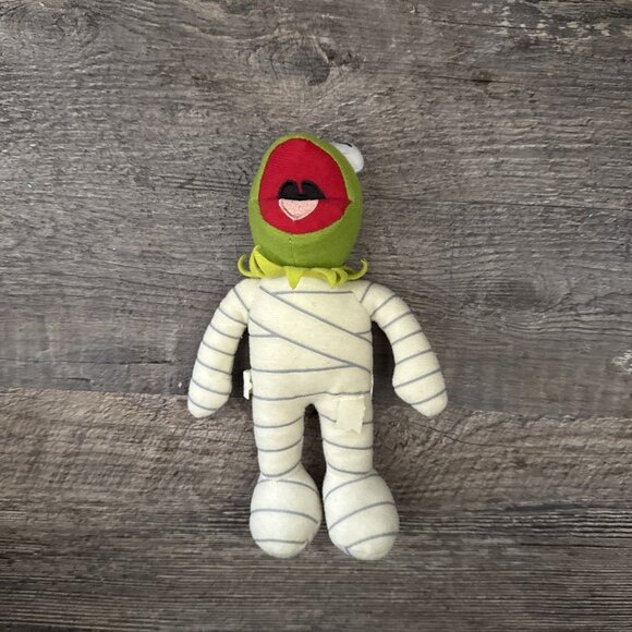 Disney Halloween Kermit the Frog Mummy Plush 2013 Just Play 9” - Picture 2 of 6